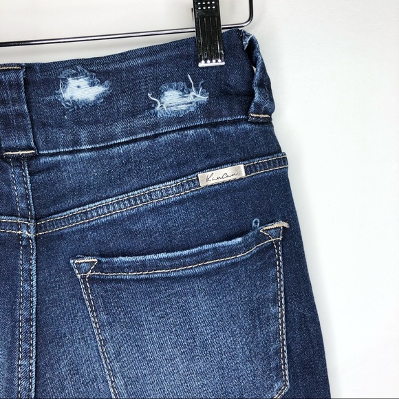 NWT Kancan Distressed High Rise Denim 24 - Picture 5 of 7